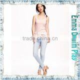 2016 Fashion Sketch Ladies Pink Dyeing Underwear Wide Neck Tank T-Shirt thumbnail-2