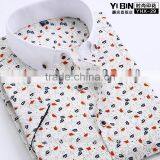 Fancy Design Printed Custom Men's Cheap Dress Shirts Made In China thumbnail-1