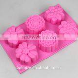 Wholesale Different Flowers Shape Food Grade Silicone Cake Mould With Cheap Price thumbnail-2