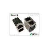 2X1 Stacked RJ45 Jack With 100base Transformer