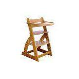 Solid Beech wood Baby High chair  Solid wood white restaurant baby high chair