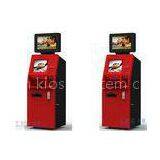 Customer Service Banking ATM Kiosk , Money Automatic Teller Machine Red Color