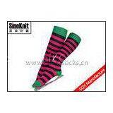 Girls Knee High Stripes Cotton Women Fashion Socks Anti-Bacterial and Quick Dry