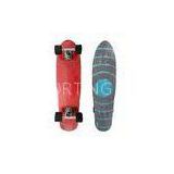 Customized Plastic Penny Skateboard Red And White Penny Board