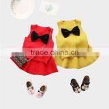 B21666A Korean Hot Selling Kids Clothing Sets Little Girls Sweater Vests Dress Suits thumbnail-3