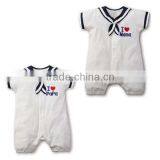 2016 Summer Pure Cotton Navy Style Baby Romper thumbnail-3