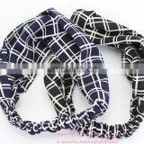 Rural Stripe Grid Floral Printed Fashion Joker Cross Hairband thumbnail-5