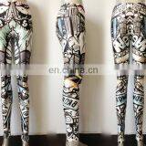 Free ShipmentSupernova Sale HOT! Women Black and White Comics Leggings Galaxy Milk Digital Print Elasticity Pants Drop Shipping