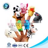 Custom plush finger puppets toys mini stuffed animal finger puppets for kids