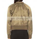 Gold Full Sexy Girl Satin Motorcycle Jacket With Www Xxx Cool Ladies Winter Coats thumbnail-4