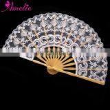 7.8inches Amelie Factory Handmade Lace Fan Wedding Favors Gifts for Guests thumbnail-1