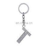 26 Letter Available Alphabet Rhinestones Metal Keychain thumbnail-5