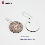 Personalized Wood Made Dye Sublimation Keychain Custom Key Ring