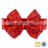 Hot Red Pictures For Children Gown Hair Accessories Top Baby Headband Beaded Stretch Headbands Baby Sequin Headband