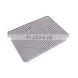 Kitchen Use Drain Pad Heat Resistant Cooking Pot Holder Rectangular PVC Dish Drying Mat thumbnail-6