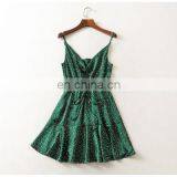 New Women's EBay Hot Sale Explosion-proof Sleeveless Sling Deep V-neck Wavelet Dress Factory Direct Wholesale thumbnail-1