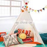 OEM Small Tree Stripe Canvas Play Teepee Tent for Kids 100% Cotton thumbnail-4