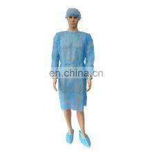 Blue Disposable Waterproof Isolation Gown For Dental Hospital