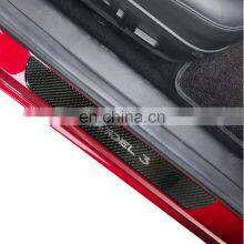 For Tesla Model 3 Carbon Fiber Sill Protective Sticker Welcome Pedal Decorative Protection Patch Model3 Modified Accessories thumbnail-2