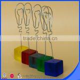 Colorful Square Base Bulb Wire Memo Clip thumbnail-3