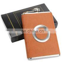 High Quality 8oz Hip Flask With Collapsible Shot Glass thumbnail-3