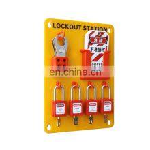 High Quality Organic Glass Lock Out Station Board Safety Padlock Lockout Station