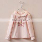 Korean children spring children's clothing Girl Doll collar India rabbit long sleeved shirt