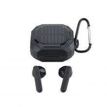 TWS Solar Panel Charging Earbuds Mini Touch Wireless Earphones thumbnail-4