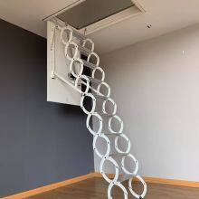 Attic Retractable Stairs, Indoor Home Folding Lift Thickened Pull Top-mounted Villa Hidden Stairs thumbnail-2