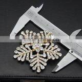 Crystal Rhinestone Large Snowflake Winter Snow Wedding Bridal Brooch Pin thumbnail-3