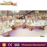 S Shape Wedding Banquet Table , White Combined Desktop Dining Table Supplier's Choice