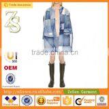 Made in China Designer Dress Used Clothing Winter Jacket With Denim Fabric For Woman