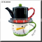 unique DIY ceramics christms teapot