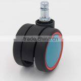 China Popular Colorful 2.2 Inches Durable Nylon Plastic Swivel Furniture Caster Wheels With Bearing thumbnail-5