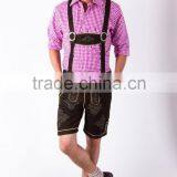 Lederhosen Custome/German Bavarian Lederhosen, Trachten Lederhosen,Short Lederhosen thumbnail-1
