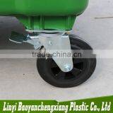 New Polyethylene HDPE Green China Outdoor 1100l Wholesale Plastic Trash Cans With Wheels and Covers thumbnail-6