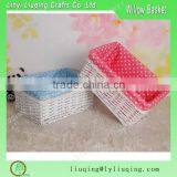 Baby Toys Wicker Basket With Lining thumbnail-1