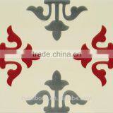 200*200mm Red Color Moroccan Decorative Wall Tile Non-slip Kitchen Floor Tile thumbnail-5