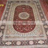 handmade 6X9 400L persian silk carpets for sale
