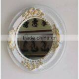 Xkh 107 European Style Decorative White Antique Resin Bedroom Wall Mirror thumbnail-1