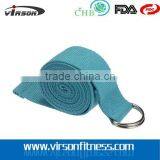 D-Ring Belt Waist Leg Fitness 180CM Adjustable Yoga Stretch Strap thumbnail-1