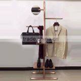 OEM metal coat clothes hanger stand for Men's clothes/shoes and hats display racks