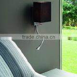 0816-4 Cotton Shade Two Flexible Shaft With LED Wall Light thumbnail-3
