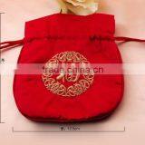 2015 Christmas Jute Drawstring Gift Pouch Bag thumbnail-4