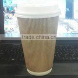 OEM Acceptable Coffee Disposable Paper Cups With Lid and Logo thumbnail-5