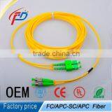 2 Cores Duplex SC/aps-FC/aps Fiber Optic Cable Patch Cord