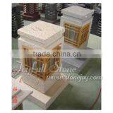 Decorative Lanterns, Stone Lanern With Wooden Frames thumbnail-1