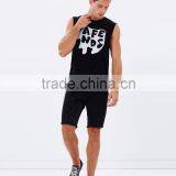 Daijun OEM Wholesale Black Dri Fit 100% Cotton Men Printing Bodybuilding Tank Top thumbnail-5