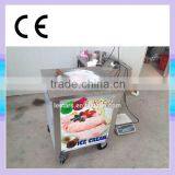 Manufacture /factory Supply Single Pan Fried Ice Machine for Ice Cream Shops Made in China