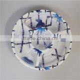 SM1-2118ZY-B Clear Eco-friendly Packaging PS Round Party Tray thumbnail-1